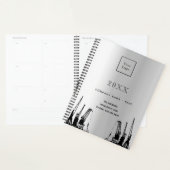 Logo voor de bouw van zilveren planner (Display)