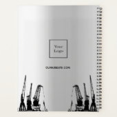 Logo voor de bouw van zilveren planner (Achterkant)