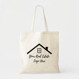 Logo voor de verkoop van onroerend goed tote bag