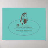 Logo voor dierenverzorging - Poster (Voorkant)