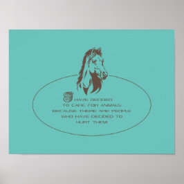 Logo voor dierenverzorging - Poster