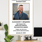 Logo voor erkenning van werknemers Personaliseren Poster (Thuiskantoor)