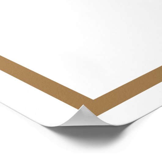 Logo voor erkenning van werknemers Personaliseren Poster (Hoek)