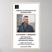 Logo voor erkenning van werknemers Personaliseren Poster (Voorkant)