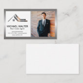 Logo voor Estate Agent | Zakelijk Man Visitekaartje (Voorkant / Achterkant)