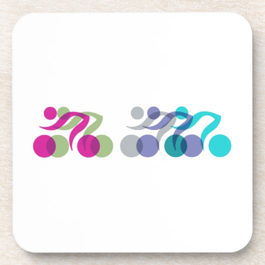 Logo voor fietsen drankjes onderzetter (Voorkant)