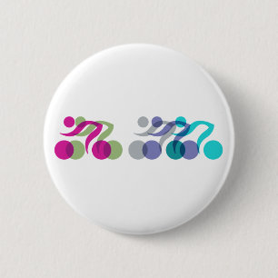 Logo voor fietsen ronde button 5,7 cm