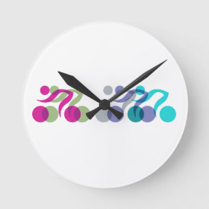 Logo voor fietsen ronde klok