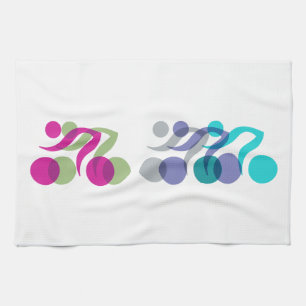Logo voor fietsen theedoek