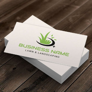 Logo Voor Gazonverzorging Landschapsdienst Minimal Visitekaartje