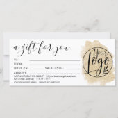 Logo voor goudglitter-penseelcadeau (Voorkant)