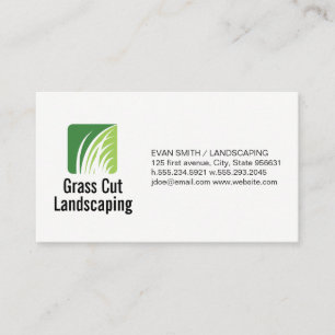 Logo voor gras landschapsarchitectuur visitekaartje