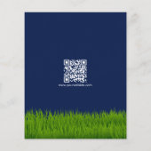 Logo voor grasmaaionderneming Blue Gold Flyer (Achterkant)