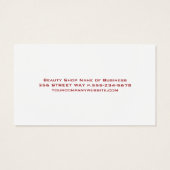 Logo voor haar en nagels visitekaartje (Achterkant)