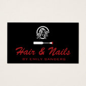 Logo voor haar en nagels visitekaartje (Voorkant)