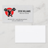 Logo voor het opheffen van stroom | Athlete-Visite Visitekaartje (Voorkant / Achterkant)