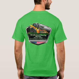 Logo voor het opruimen van land en mulchen aanpass t-shirt