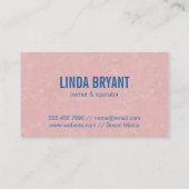 Logo voor het reinigen van de ruimte visitekaartje (Achterkant)