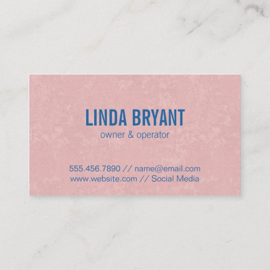 Logo voor het reinigen van de ruimte visitekaartje (Achterkant)