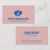 Logo voor het reinigen van de ruimte visitekaartje (Voorkant / Achterkant)