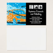 Logo voor het reinigen van de was van de auto | Wa Visitekaartje (Voorkant /achterkant)