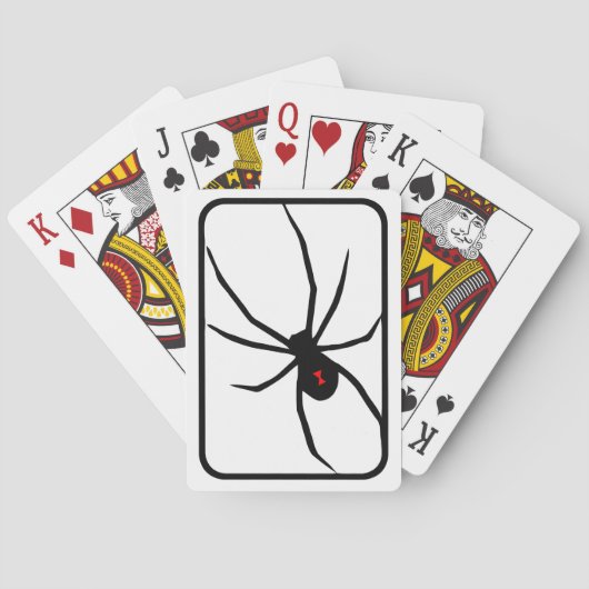 Logo voor het spinnen van zwarte weduwen speelkaarten (Achterkant)