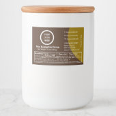 Logo voor honingvoedsetiket Kleine container stick Voedselcontainer Etiket (Voorkant)