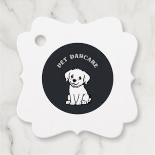 logo voor kinderopvang voor gezelschapsdieren bedankjes labels