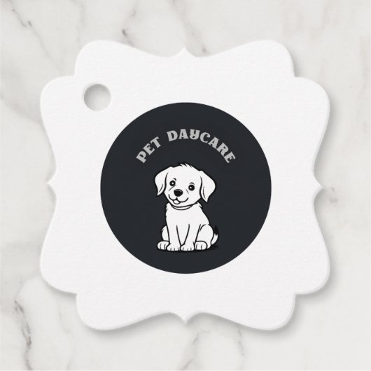 logo voor kinderopvang voor gezelschapsdieren bedankjes labels (Voorkant)