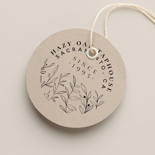 Logo voor kleine bedrijven | Kute Leaves & Classy  Rubberstempel