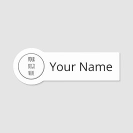 Logo voor kleine zakelijke merken naamplaatje