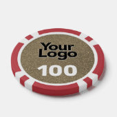 Logo voor kleine zakelijke promotiebedrijven poker chips (Enkel)