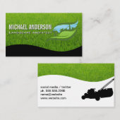 Logo voor landschapsarchitectuur | Blad Gras Visitekaartje (Voorkant / Achterkant)