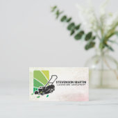 Logo voor landschapsarchitectuur | gazonverzorging visitekaartje (Staand voorkant)
