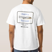 logo voor landschapsarchitectuur t-shirt (Achterkant)