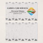 Logo voor landschapsarchitectuur | Tuinverzorgings Visitekaartje (Voorkant /achterkant)