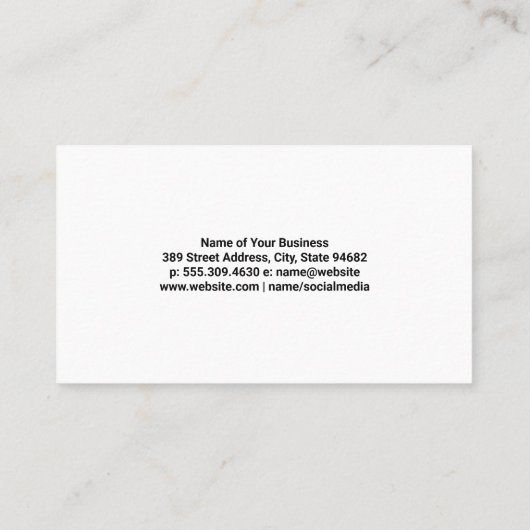 Logo voor landschapsontwerp van grasmower | Grafis Visitekaartje (Achterkant)