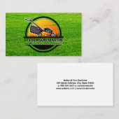 Logo voor landschapsontwerp van grasmower | Grafis Visitekaartje (Voorkant / Achterkant)