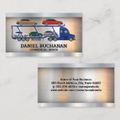 Logo voor levering van bedrijfsauto's visitekaartje (Voorkant / Achterkant)