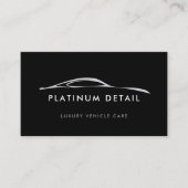 Logo voor luxe autopoetsdiensten visitekaartje (Voorkant)