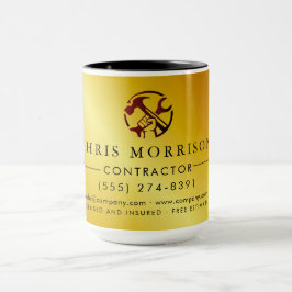Logo voor marketing van bouwbedrijven mok