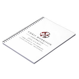 Logo voor marketing van bouwbedrijven notitieboek