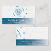 Logo voor netwerkdatabasebeveiliging visitekaartje (Voorkant / Achterkant)