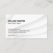 Logo voor onroerend goed met lijnkunst visitekaartje (Achterkant)