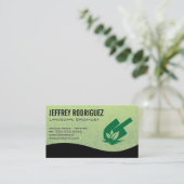 Logo voor Planten en schotels | Gras Visitekaartje (Staand voorkant)