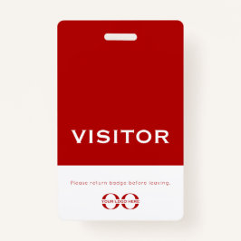 Logo voor professionele bezoekersbadge badge