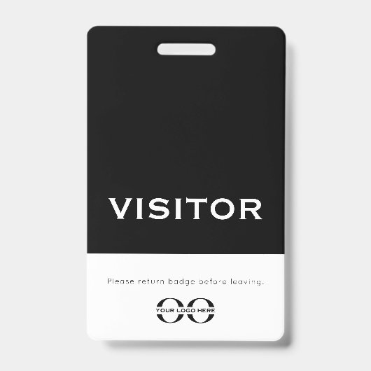 Logo voor professionele bezoekersbadge badge (Voorkant)