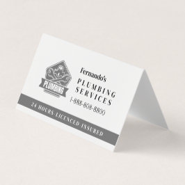 Logo voor professionele loodgietersbedrijven visitekaartje