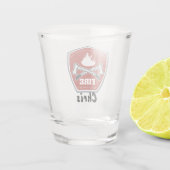 Logo voor redding en bescherming van de brandafdel shot glas (Achterkant)