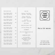 Logo voor restaurant afhaalmaaltijden | Aangepaste